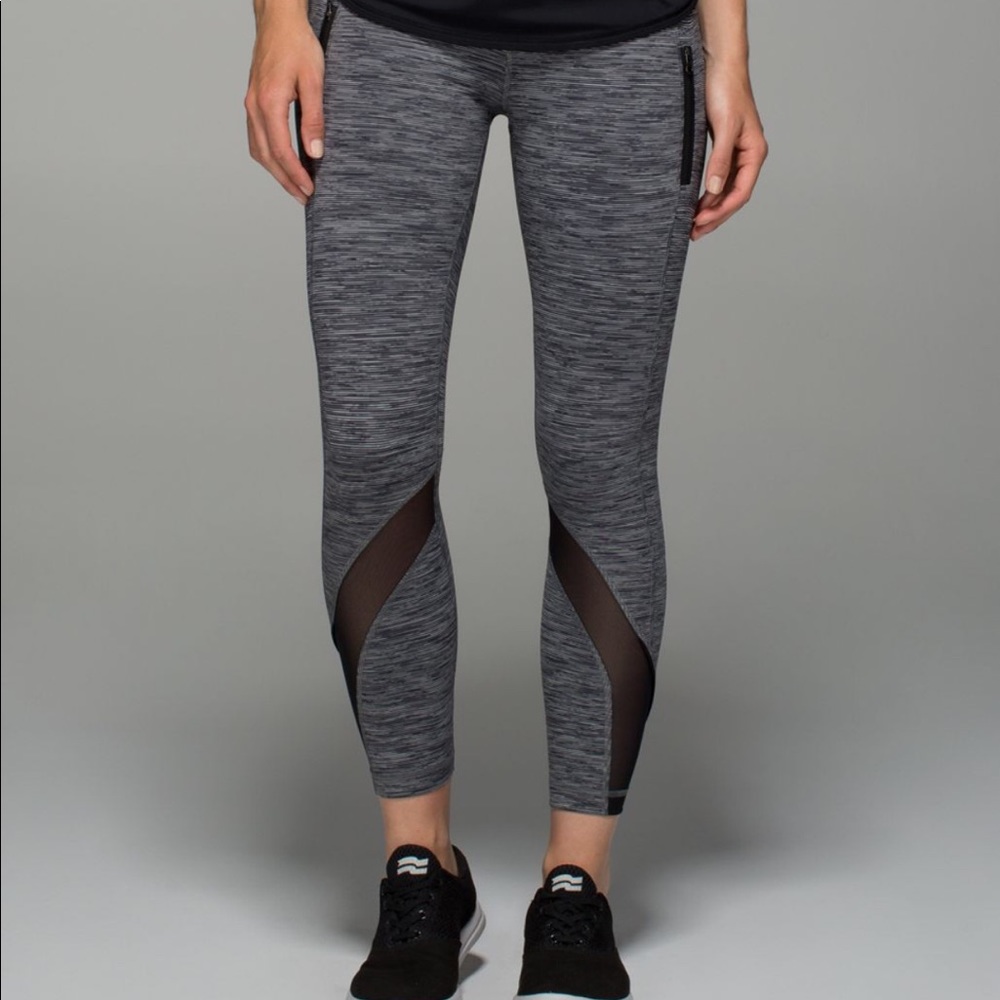 Rare gray and black patterned Lululemon leggings